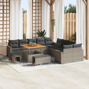 Set Divano da Giardino 13 pcs Grigio polyrattan 3361668