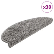 Tappetini per scale 30 pz 65x21x4 cm Grigio Semicircolari Grandi 3365812