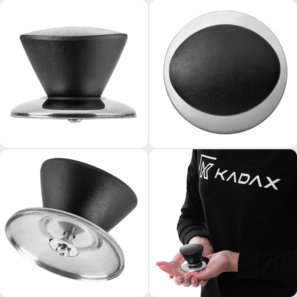 Pomello per coperchio KADAX, pomello per coperchio pentola, pomello per padella, nero, 3 pezzi