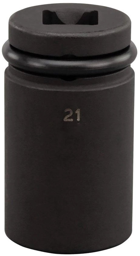 Scatola di contatto 1/2 pollici - Disegno a 6 punte - Acciaio inox resistente alle corrosioni - Cromo-vanadio - Lavorazione a specchio nero - Connettore di scarico 50 mm - Bus di impatto