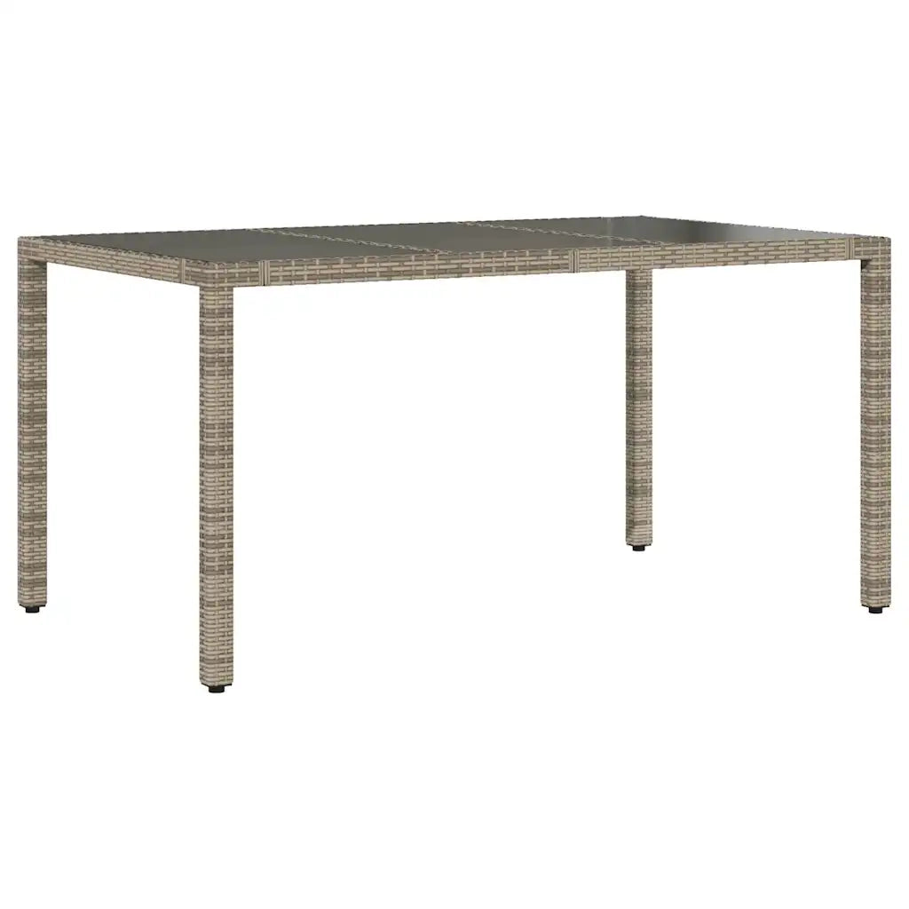 Set Bistrò da Giardino 9 pz con Cuscini in Polyrattan Grigio 3277039