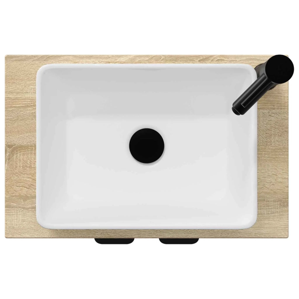 Mobile da bagno con lavabo Rovere Sonoma 54 x 35 x 83 cm 890160