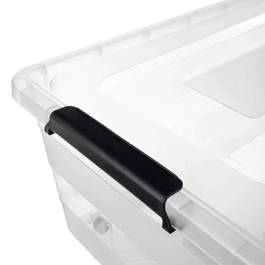 KADAX Contenitore per giocattoli in plastica da 28 litri con coperchio