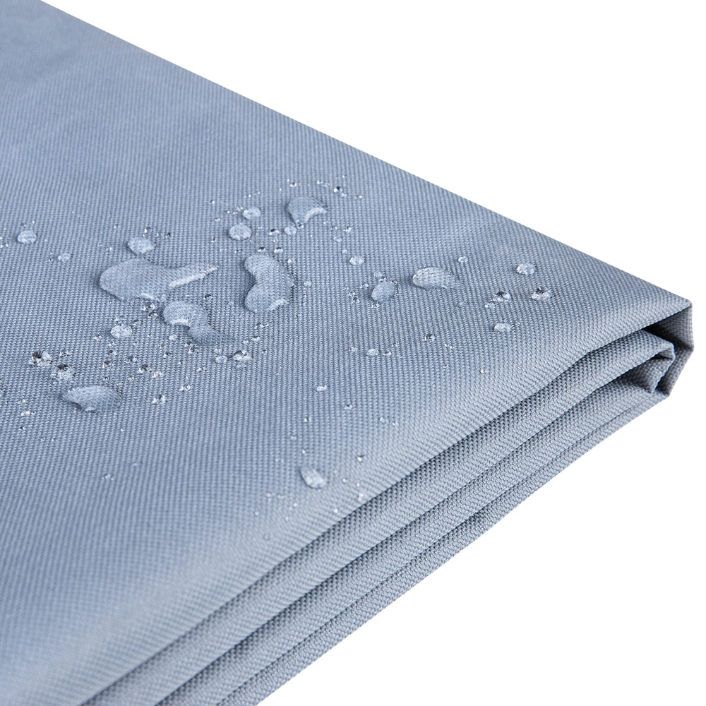 Copertura per mobili da giardino Tessuto rivestito in PVC grigio 165 x 140 x 75 cm