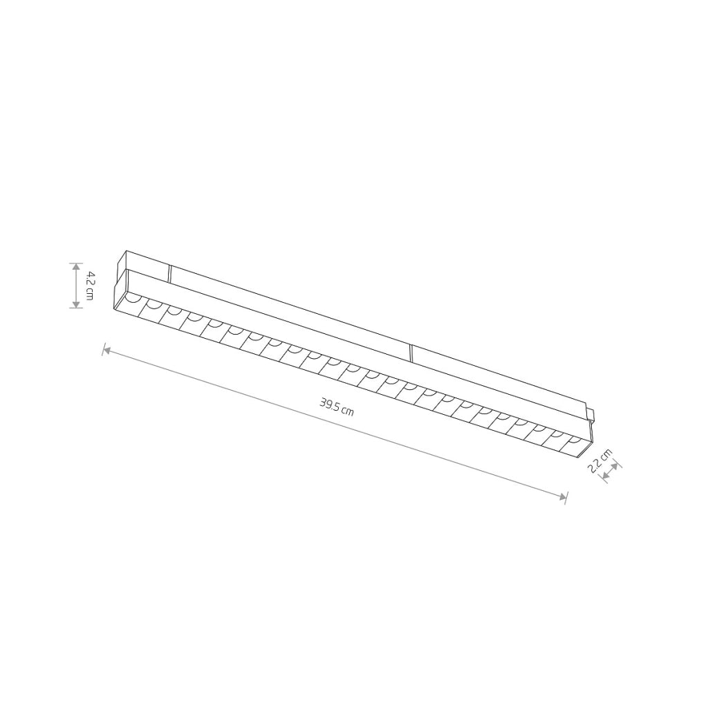 Lampada lineare per binario magnetico Nowodvorski Focus 15W 4000K