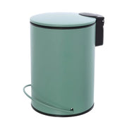 Pattumiera in acciaio 3 litri verde soft-close con secchio estraibile Spring