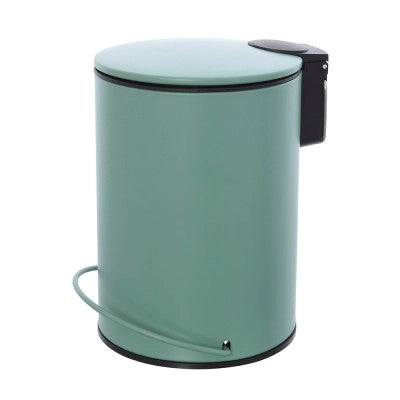 Pattumiera in acciaio 3 litri verde soft-close con secchio estraibile Spring