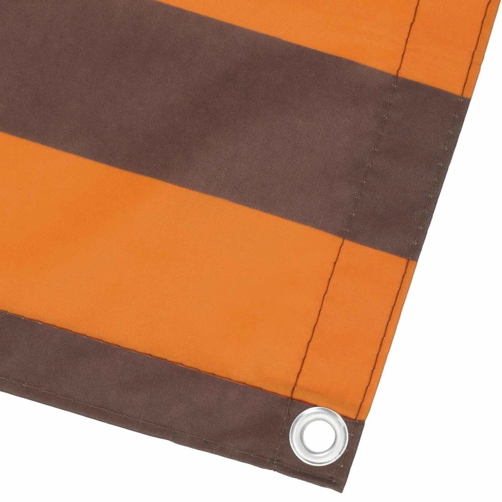 Schermo da balcone Arancione e Marrone 110 x 600 cm 42030670