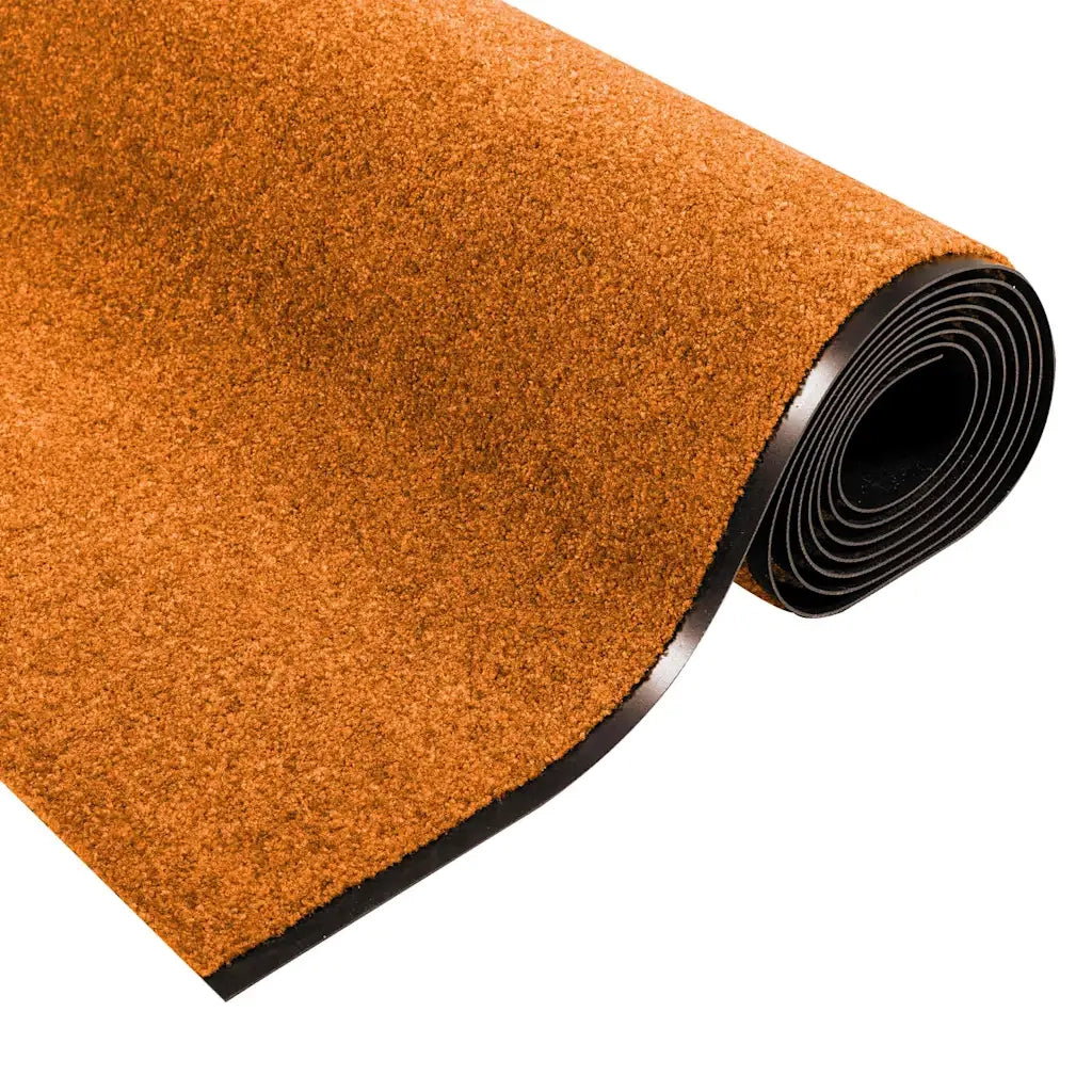 Tappetino Altro Arancione e Nero 120 x 400 cm Poliammide e PVC 4100748