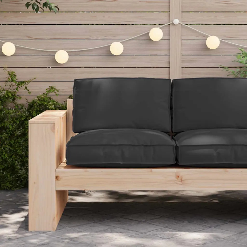 Cuscino Nero 80 x 80 x 12 cm Tessuto Oxford 42001512