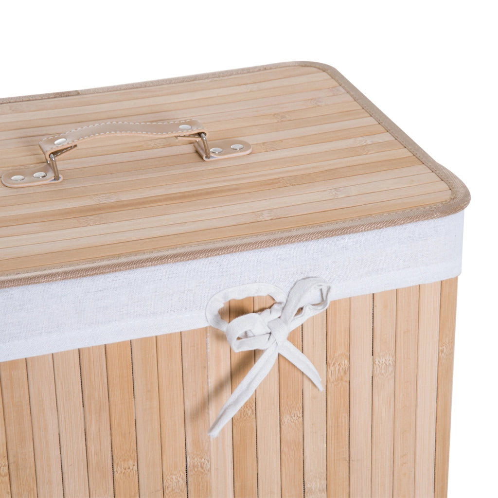 Cestino per biancheria in bamb¨´ ¨C zephmum ¨C beige 40x30x60 cm