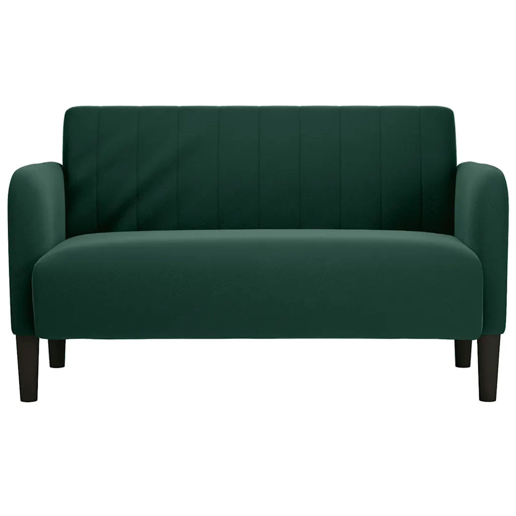 Divano Divanetto-Sofa Verde Scuro 109 cm Velluto
