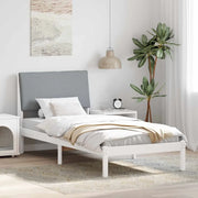 Struttura del Letto Bianco e grigio chiaro 90 x 190 cm