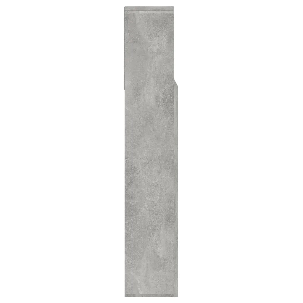 Testiera | Testata con Scomparti Grigio Cemento 140x19x103,5 cm