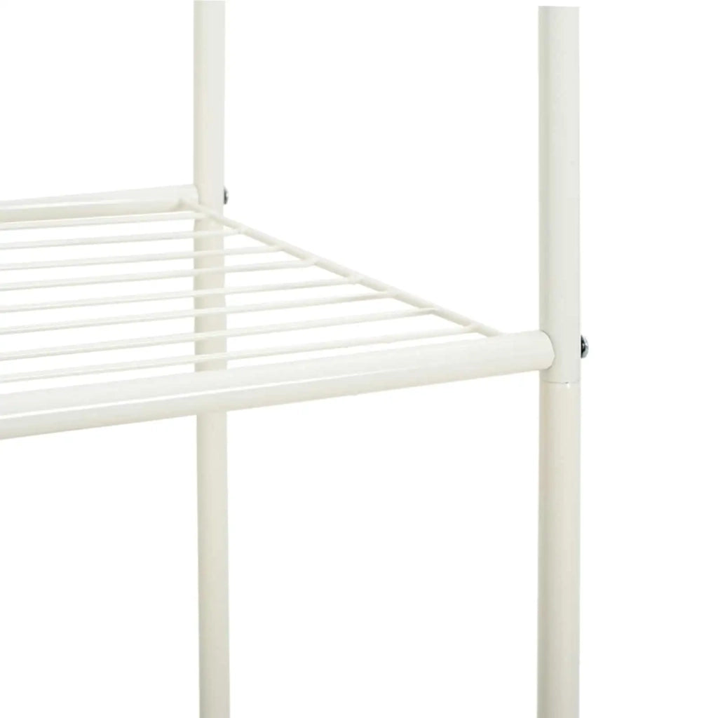 Stendibiancheria con lo scaffale Bianco 80 x 53 x 156 cm 42021357
