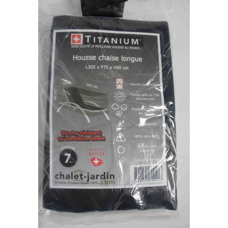 Copertura per lettino TITANIUMÂ® Nero - 205 x 75 x 68 cm