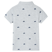 Polo per Bambini Grigio Mélange 104 12165