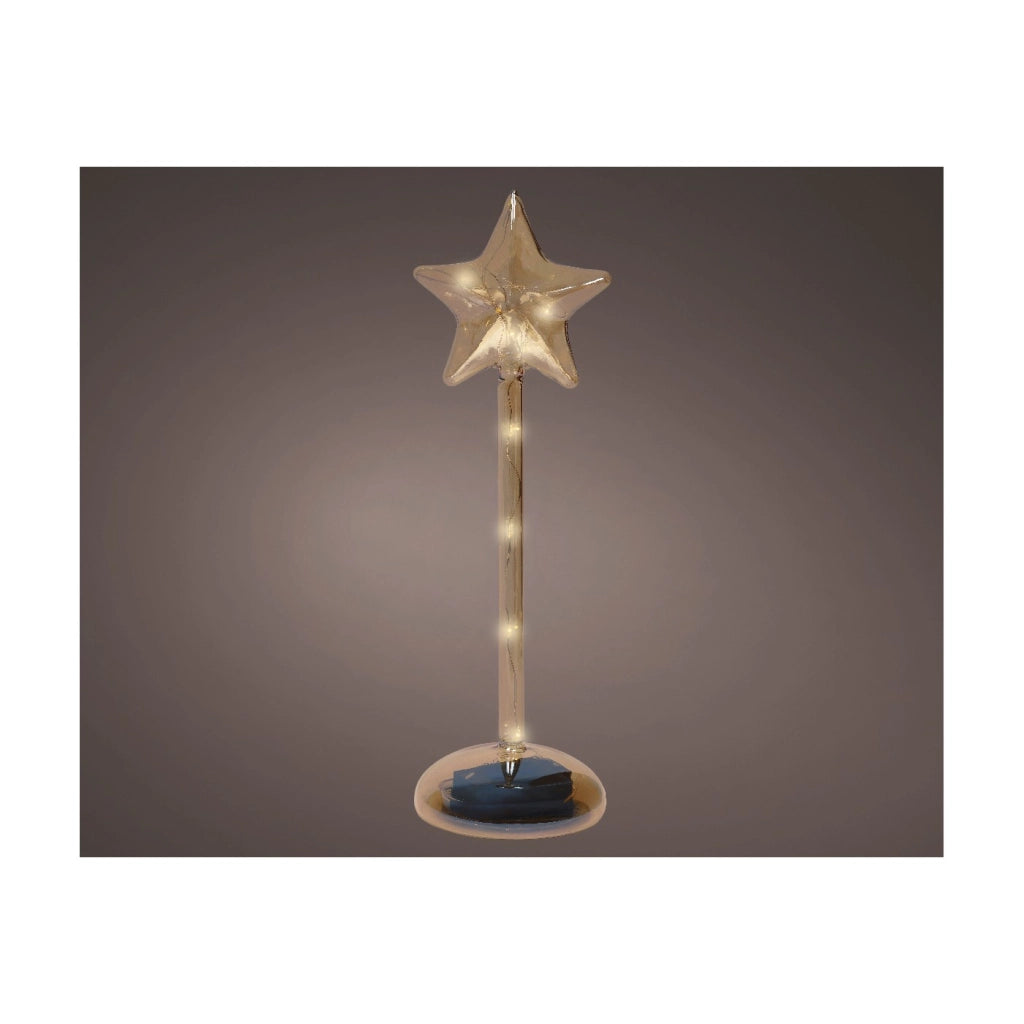 Stella Vt ambra c/LED d9x29cm