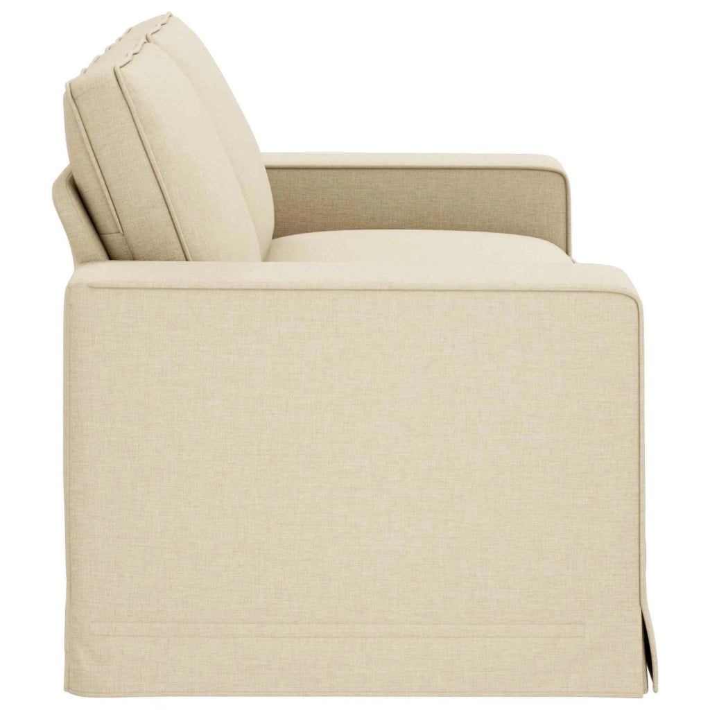 Divano Crema 182 x 80 x 82 cm Tessuto