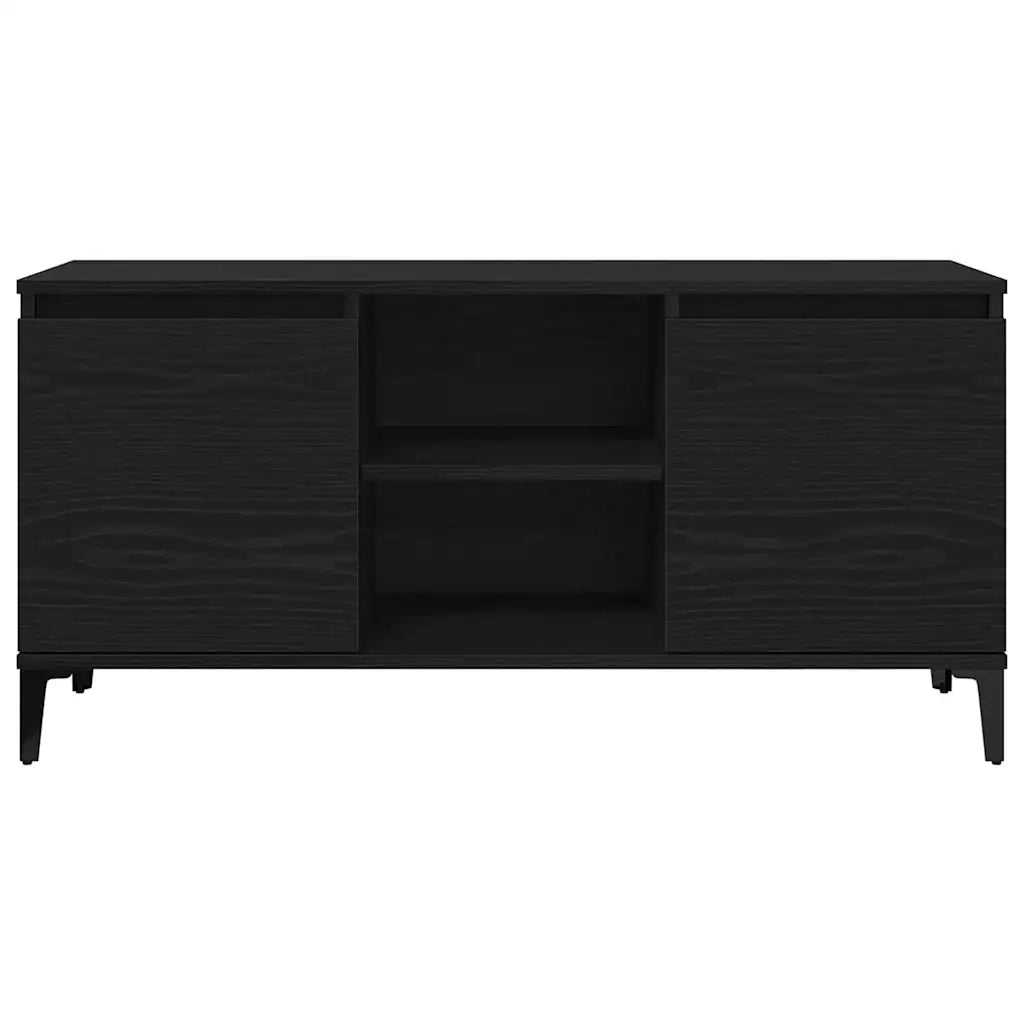 Mobile TV | Armadietto TV | Mobile Porta TV Rovere Nero 102 x 35 x 50 cm Legno multistrato