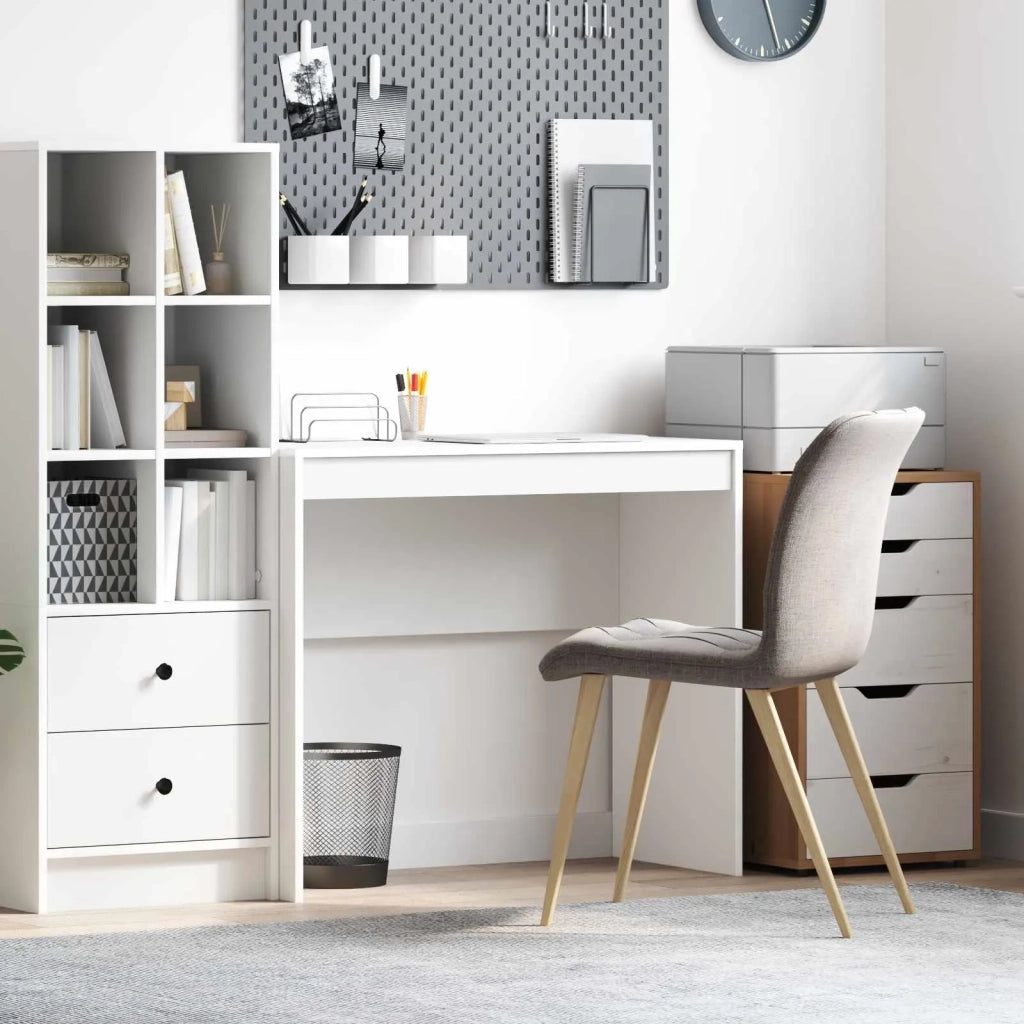Scrivania | Tavolo da Ufficio Bianco 90 x 40 x 76 cm