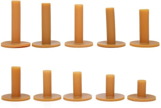 Accessorio da Golf in Gomma Resistente - 10 Pezzi - Base Solida - Flessibile - Accessorio da Golf per Allenamento