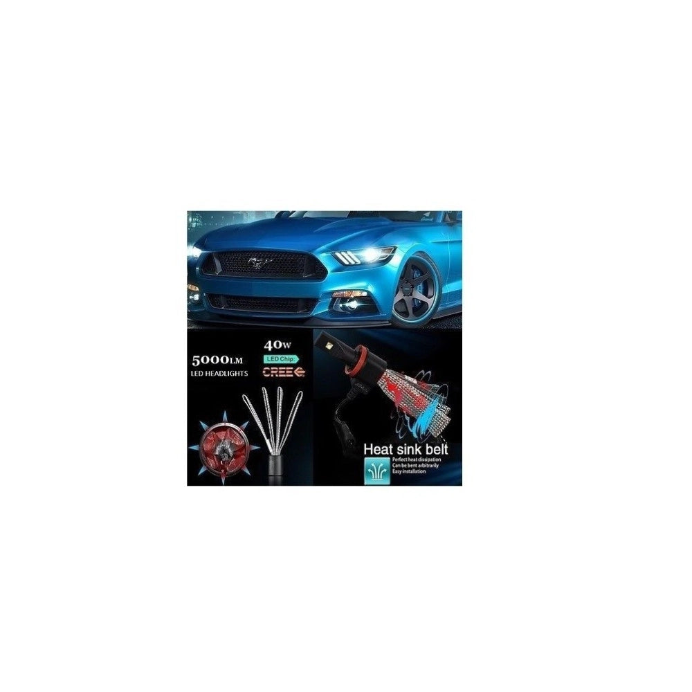 Trade Shop - Coppia Lampade Led Per Fari Auto H11 Ricambio 2 5hl Alta Luminosita' Luce Fredda -