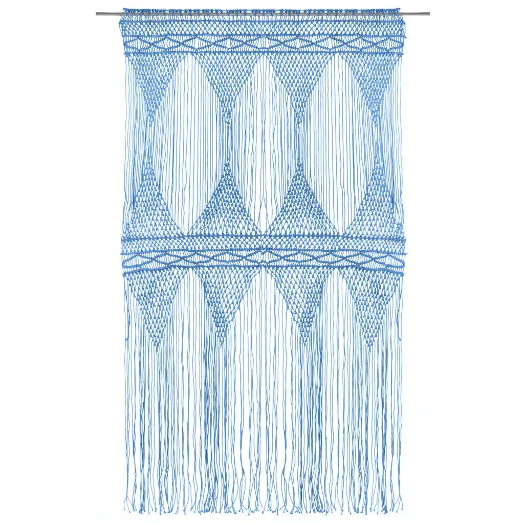 Tenda Macramè Blu 140x240 cm in Cotone 323990