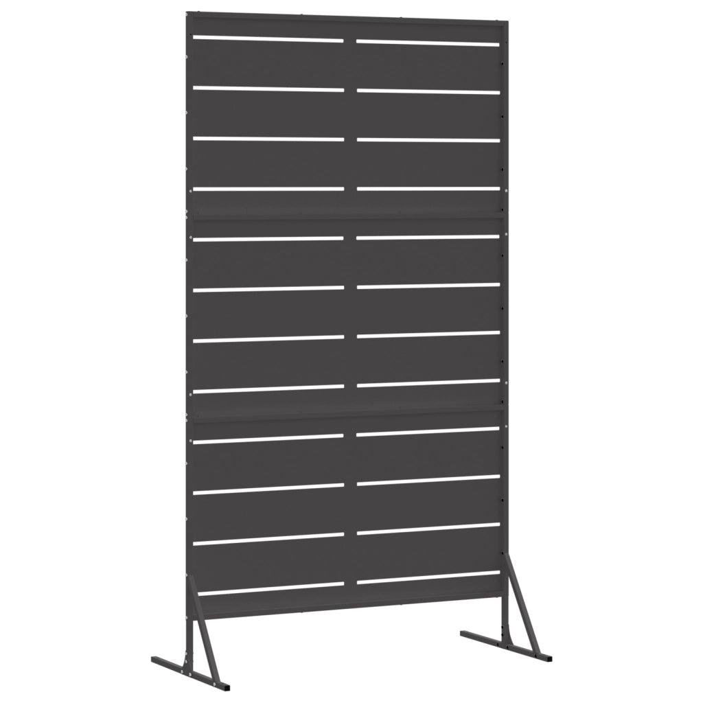 Schermo Privacy 180 cm Acciaio Nero