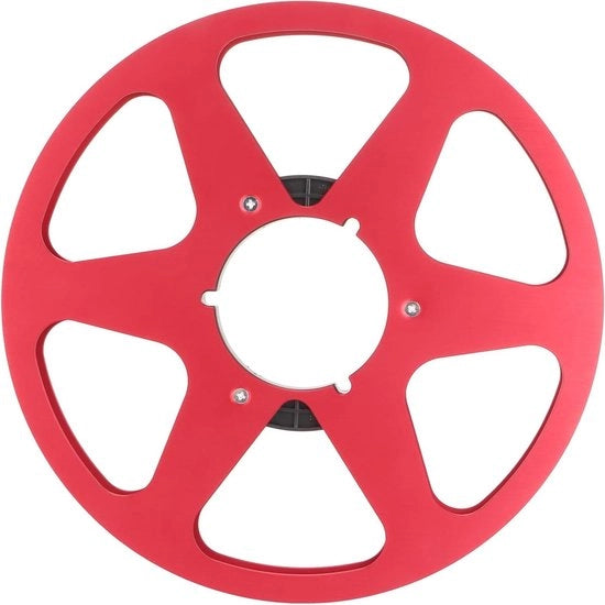 Spazzola per registrazione su aluminio da 105 pollici con 6 aperture di resistenza al vento - Adatta per registrazione - Rosso.