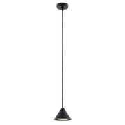 Lampada a sospensione nera conico Ø12 GX53 12W Emibig