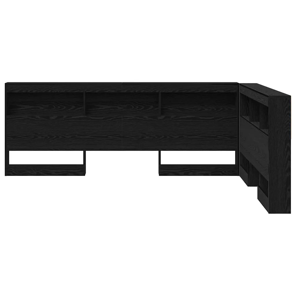 Testata contenitore Rovere Nero 160 cm Legno multistrato 3335502