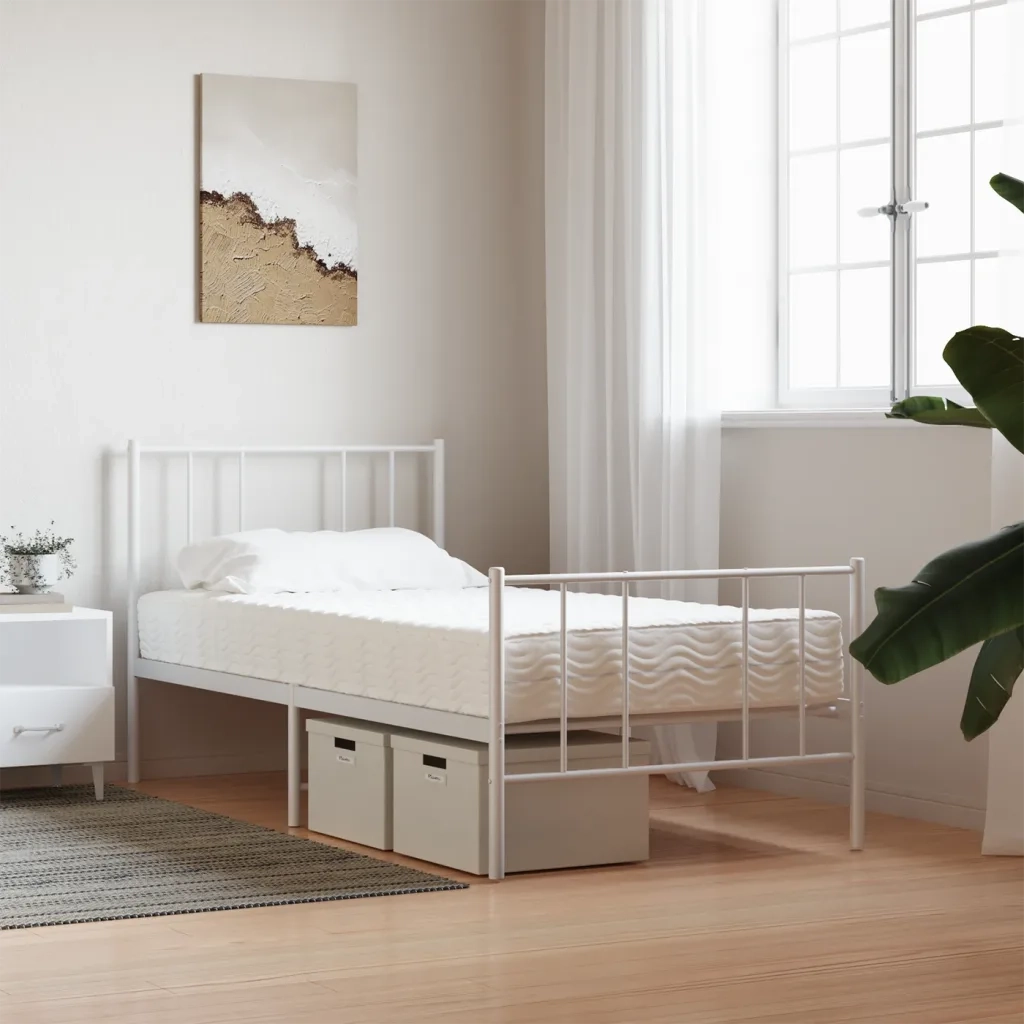 Materasso in Schiuma-Materasso per Letto Bianco 90x200 cm Durezza H2 H3