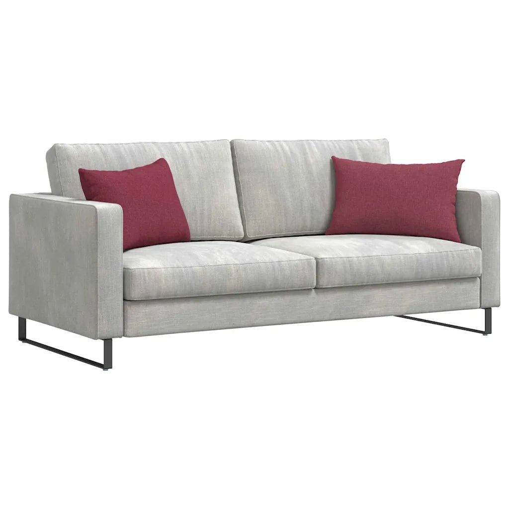 Cuscini da Divano 2 pcs Rosso Vino 60 x 40 cm Tessuto 42013656