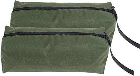 Borsa da Strumenti in Canapa - 2 Pack - Pouch Multiuso - Lusso - 2 Pezzi - Chiavi e Chiavistelli - Verde Latticello