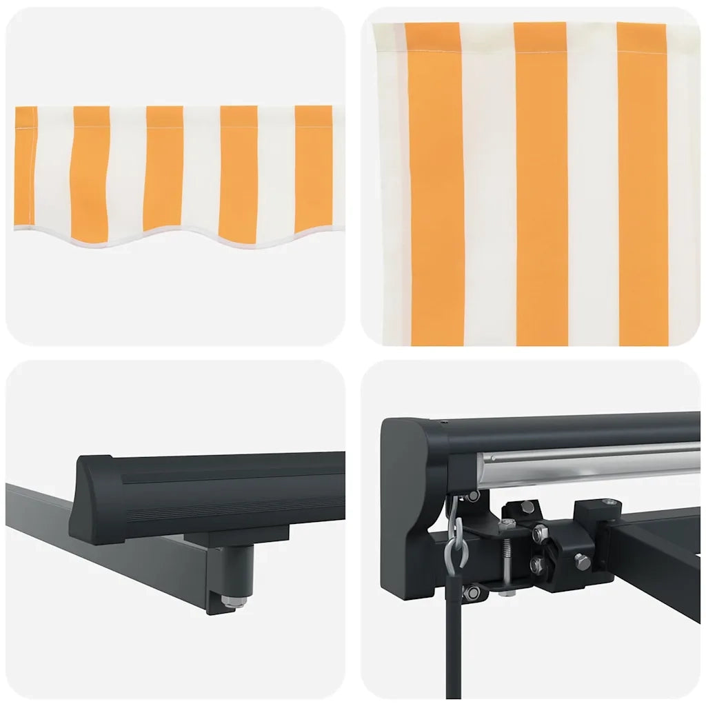 Struttura della tenda Giallo e Bianco 400 × 300 cm 3330497