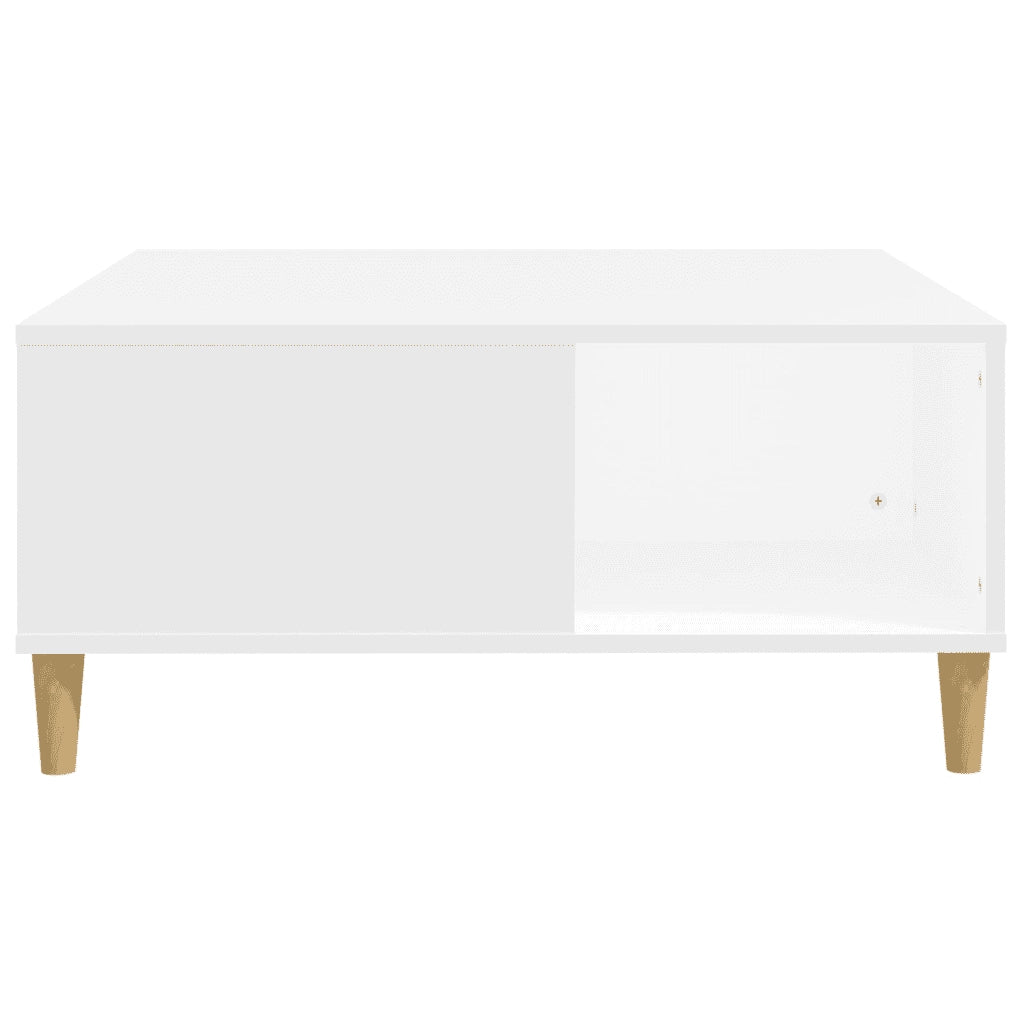 Tavolino da salotto | Tavolino da caff¨¨ | Tavolino da Soggiorno Bianco 80x80x36,5 cm in Legno Multistrato
