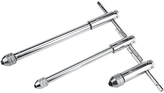 Tappo a chiave a rattrapage regolabile - Materiale in acciaio di alta qualità - Adatto per M3-M8/M5-M12 - Resistente all'ossidazione e alla corrosione - Azione efficiente - Manico a tang