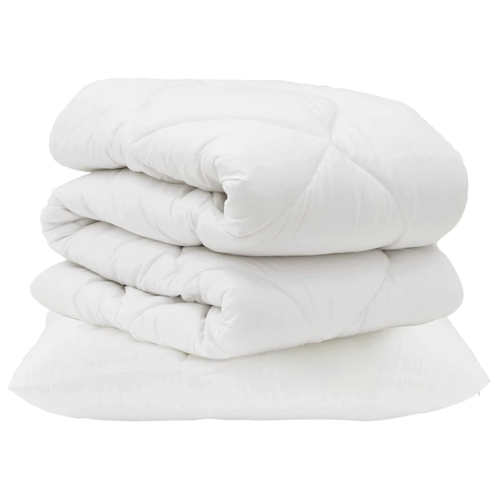 Set di Piumoni con cuscino 2 pcs Bianco Microfibra 3376732
