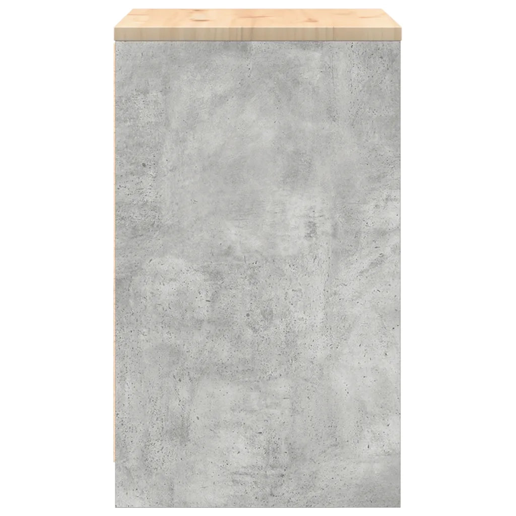 Armadietto da Garage Grigio cemento 60x51x85 cm 860574