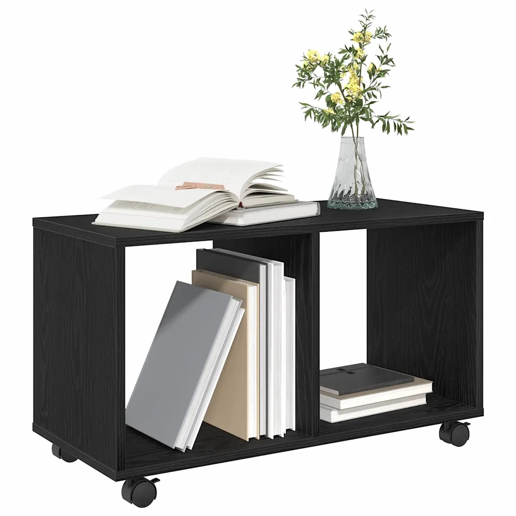Tavolino-Tavolino da soggiorno-Tavolo Rovere Nero 72 x 33 x 42,5 cm Legno multistrato