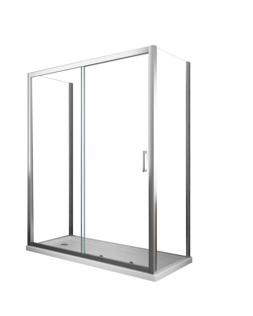BOX CABINA DOCCIA 3 LATI 2 FISSI E UNO SCORREVOLE 87,5-90x155-160x87,5-90