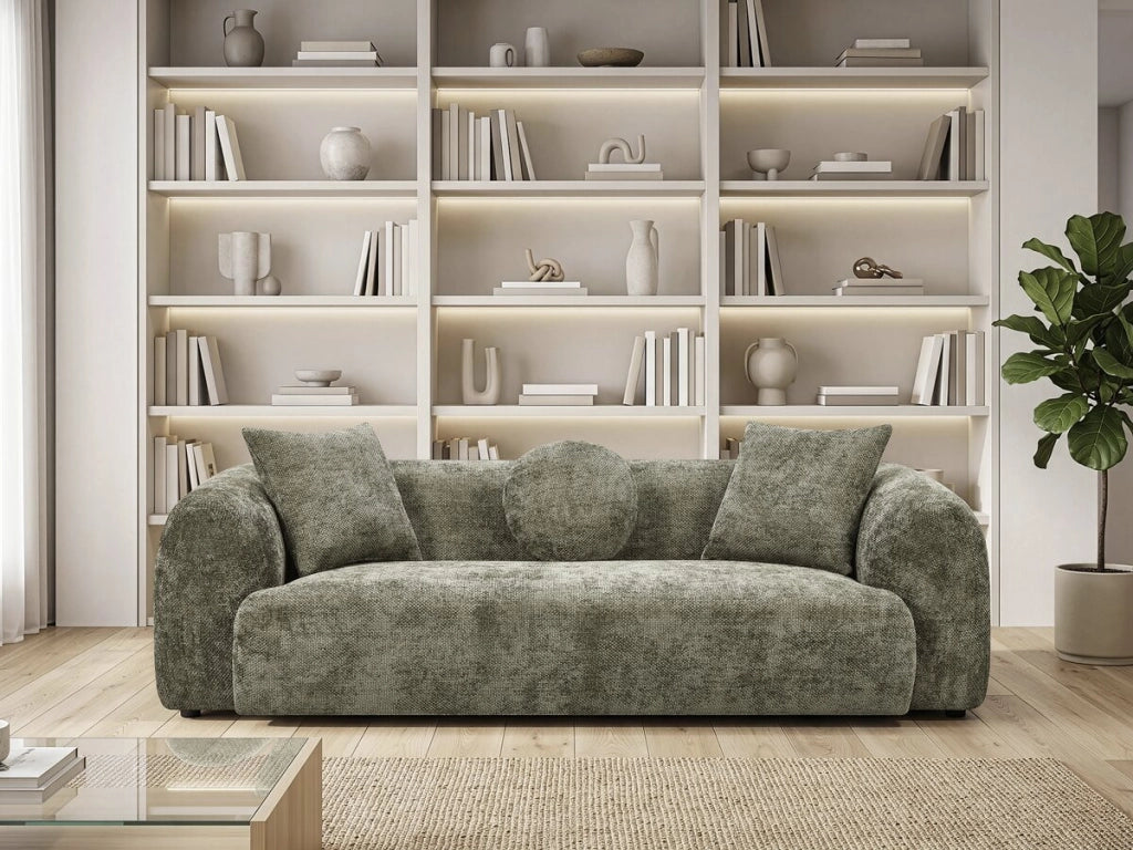 Divano lineare "Faubourg" - 3 posti - Verde