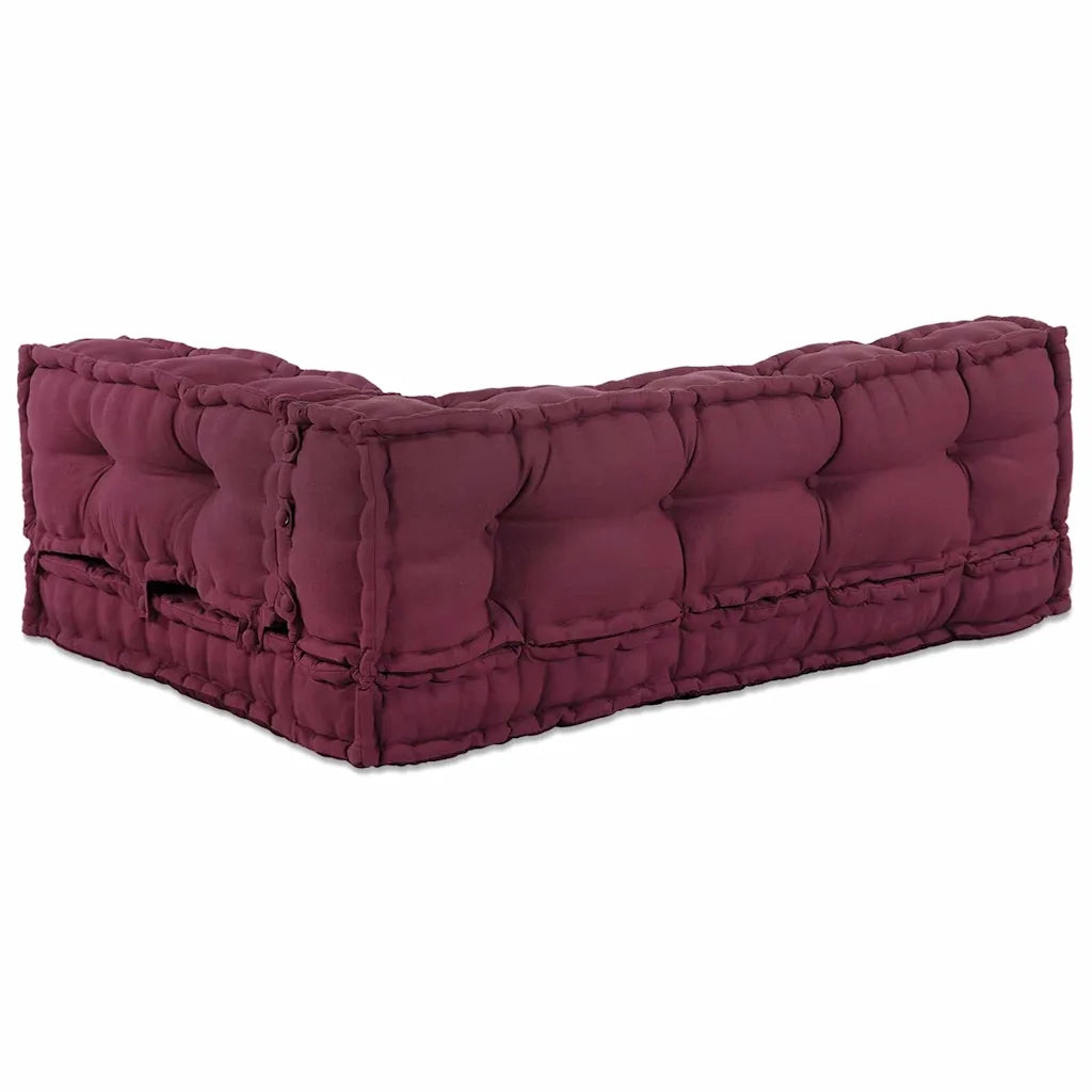 Cuscino per Divano Pallet 3 pcs Bordeaux 120 x 80 x 38 cm 4019086