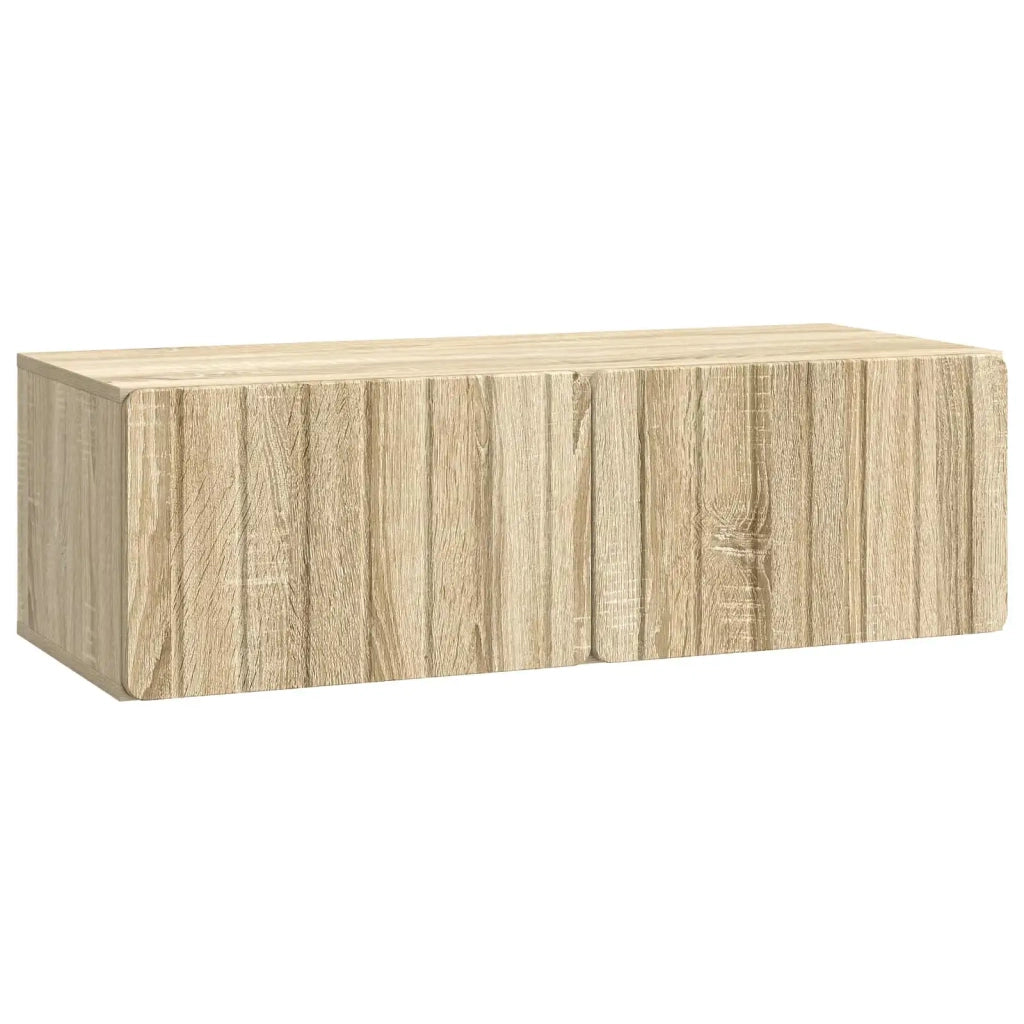 Mobile Porta TV da Muro-Credenza per TV sospesa Rovere Sonoma 98 x 41 x 30 cm 285364