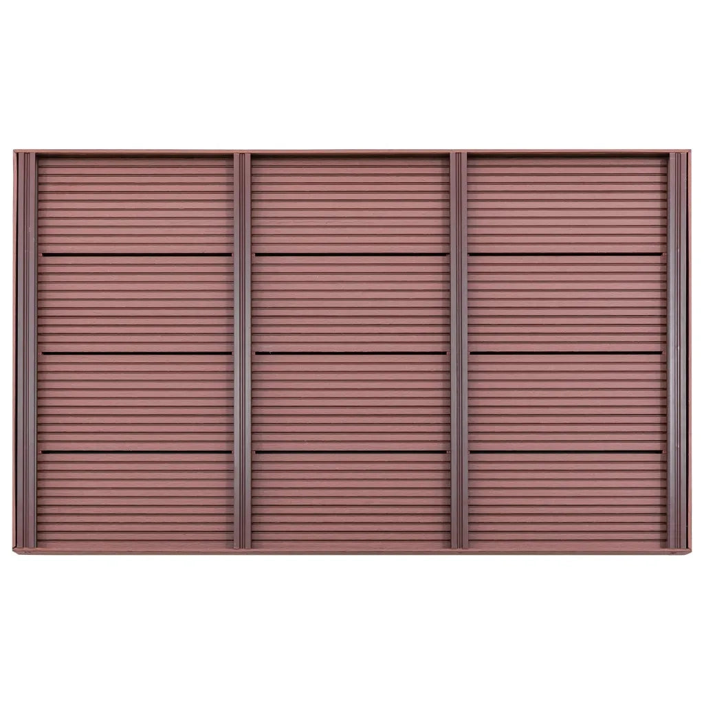 Pedana per Doccia Solare Marrone 101x63x5,5 cm in WPC