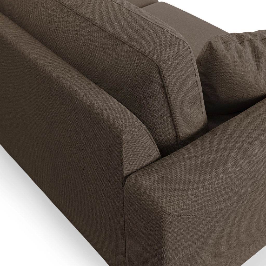 Dorian Divano moderno in tessuto morbido antimacchia T05 198 cm marrone