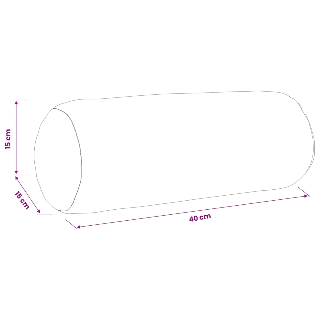 Federa 6 pcs HEERLEN Nero Ø 15 x 40 cm Poliestere 923318