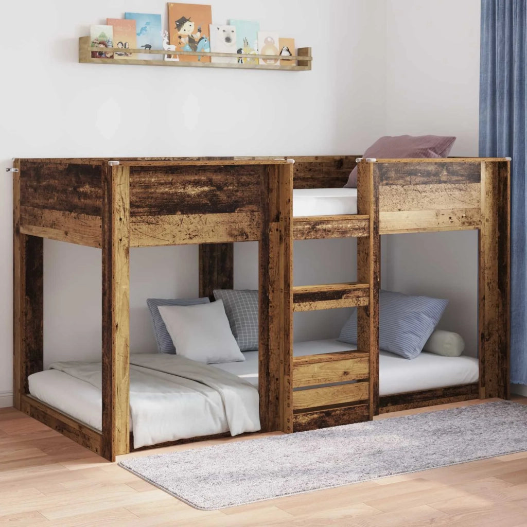 Struttura letto a terra Legno vecchio 75 x 190 cm 893522