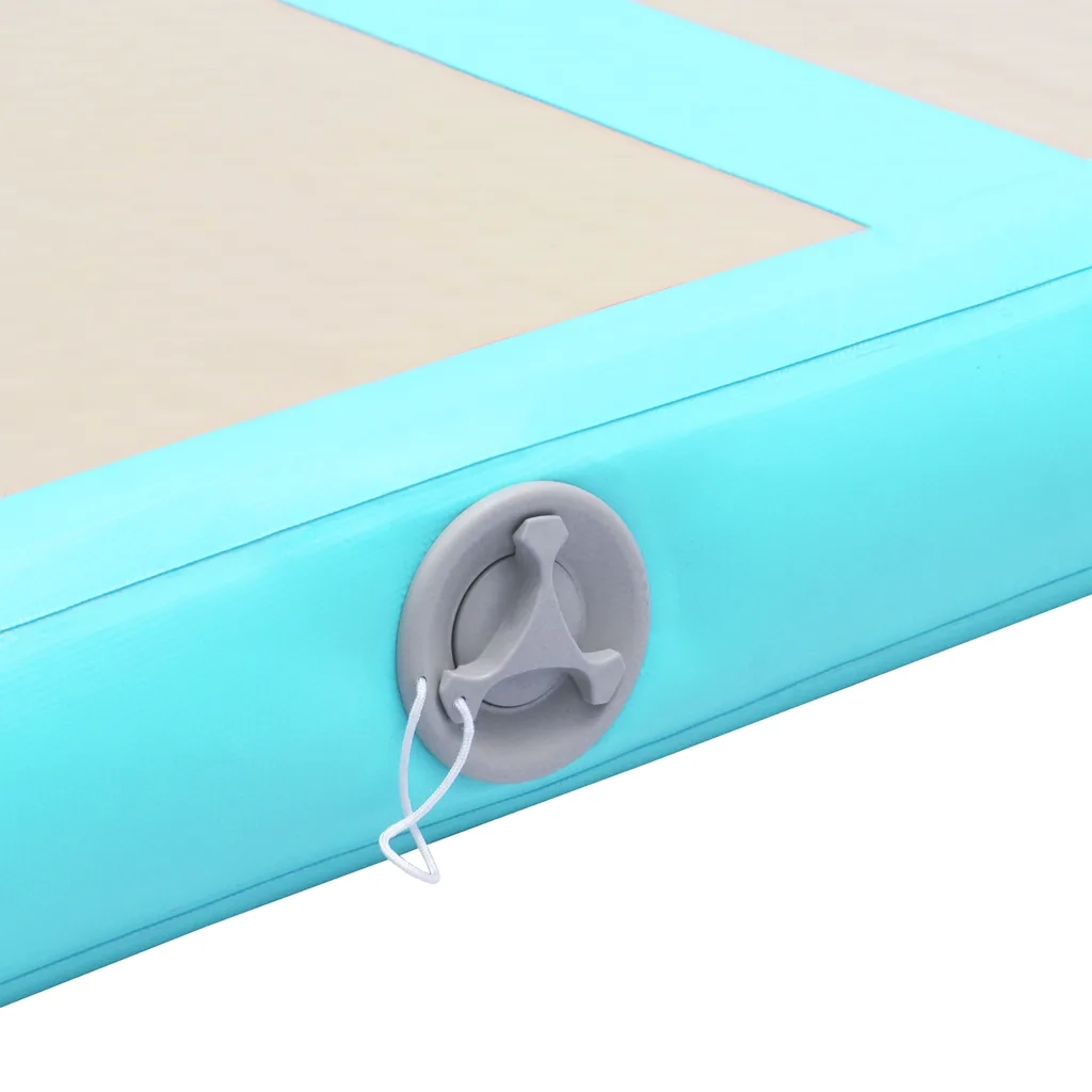 Tappetino Ginnastica Gonfiabile e Pompa 500x100x10 cm PVC Verde CFW1553929